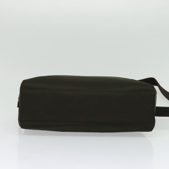 PRADA Hand Bag Nylon 2way Khaki Silver Auth BA4485 - Picture 6 of 16